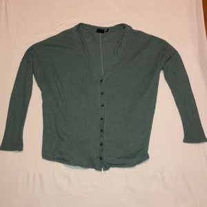 Green Urban Outfitters Oversized Cardigan
